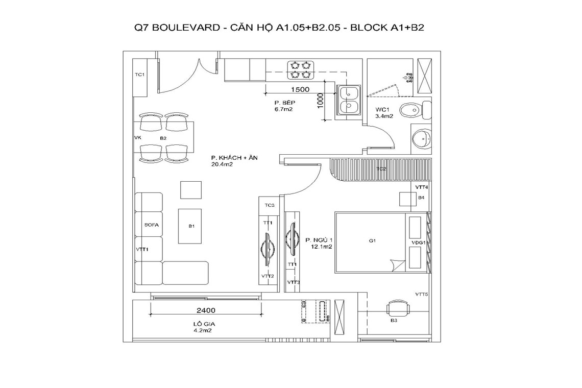 CĂN HỘ A1.05+B2.05