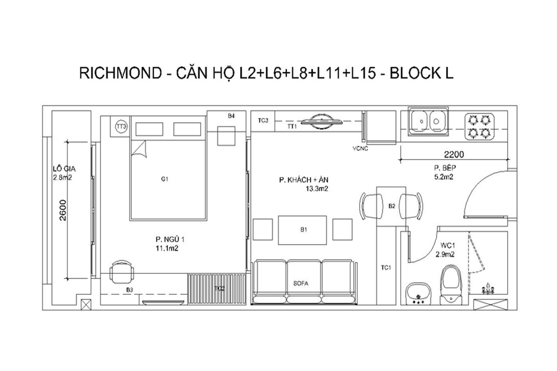 BLOCK L — CĂN HỘ L2+L6+L8+L11+L15