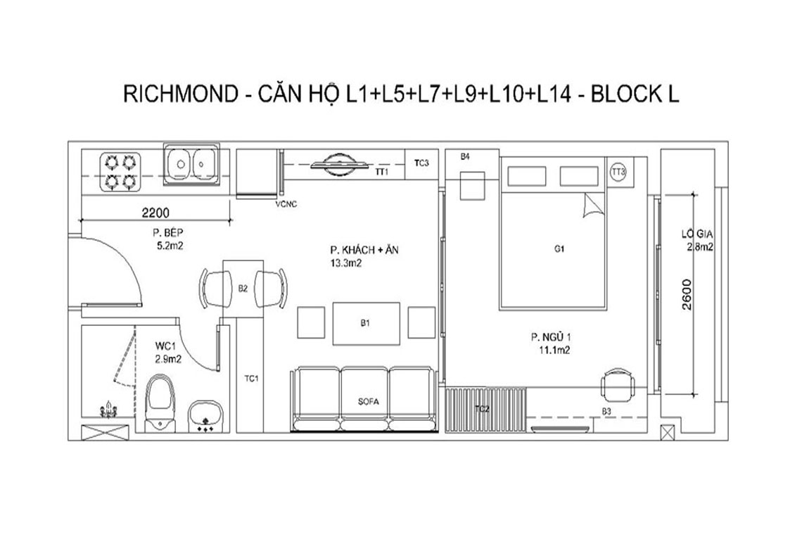 BLOCK L — CĂN HỘ L1+L5+L7+L9+L10+L14