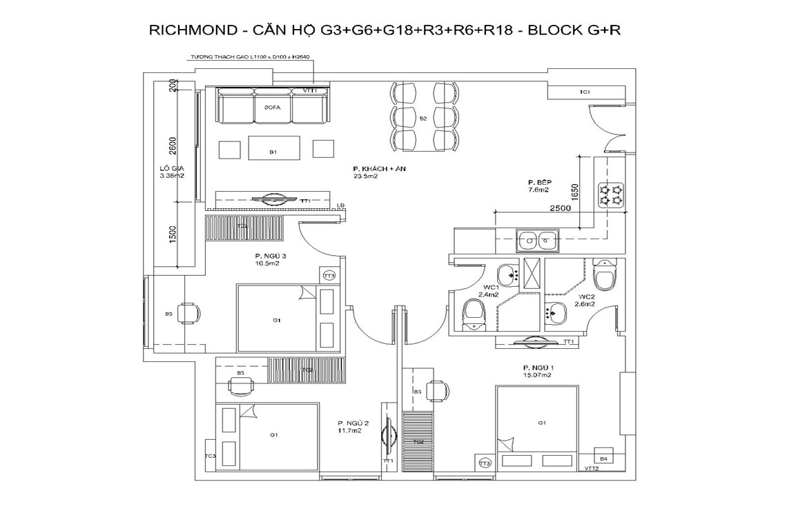 BLOCK G+R — CĂN HỘ G3+G6+G18+R3+R6+R18