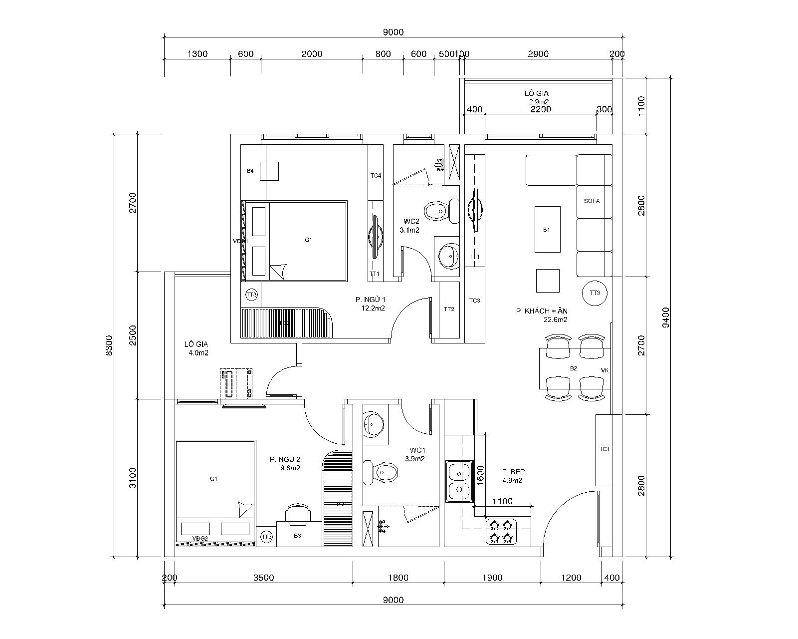 BLOCK D — CĂN HỘ D.04+D.08