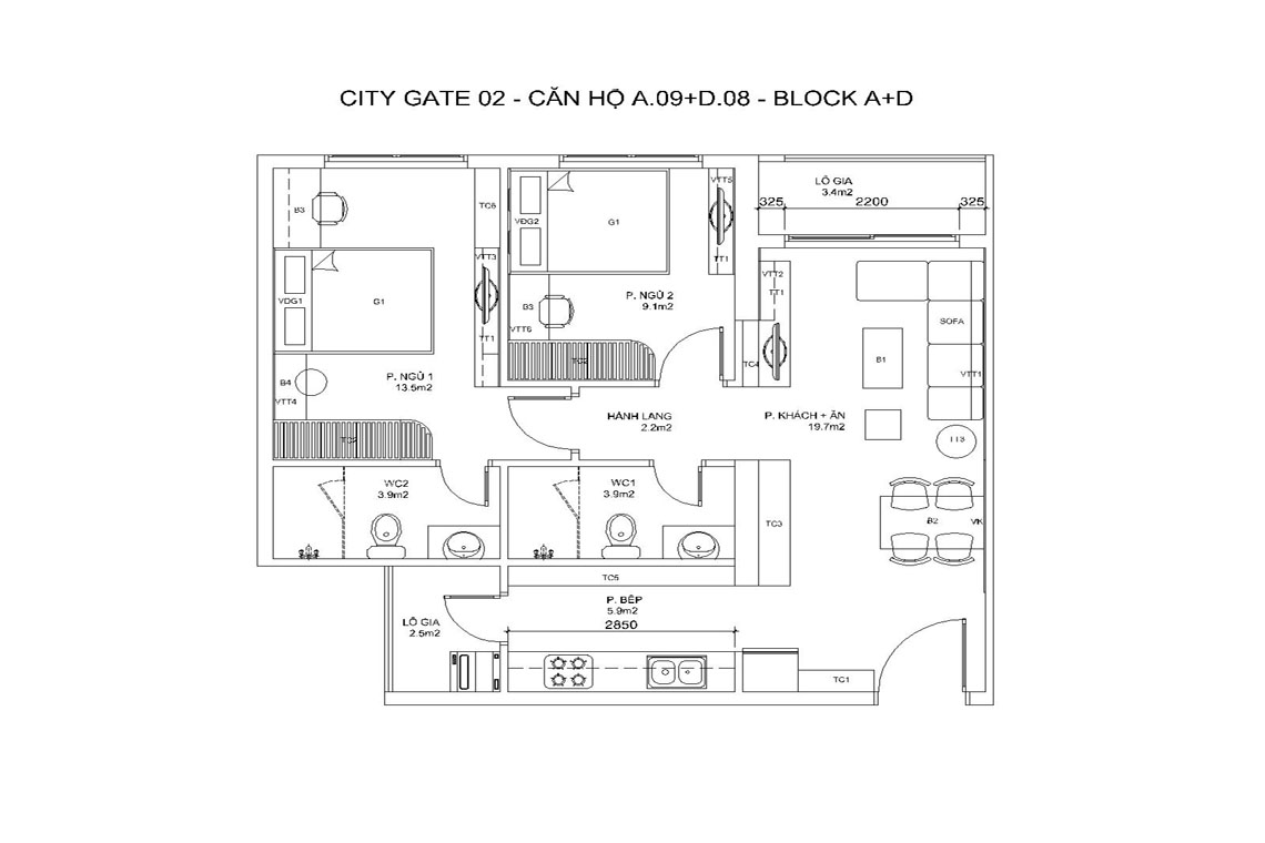 BLOCK A+D — A09+D08