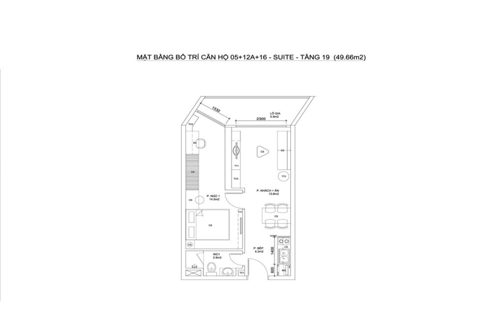 CĂN HỘ 05+12A+16 - SUITE