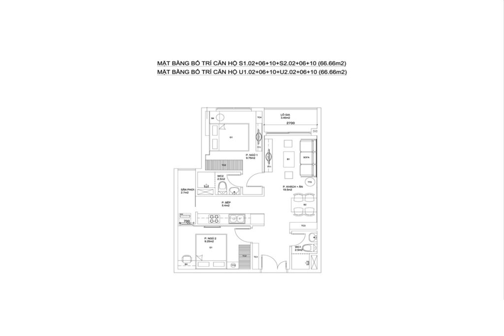 BLOCK S+U — CĂN HỘ S1.02+06+10+S2.02+06+10+CĂN HỘ U1.02+06+10+U2.02+06+10