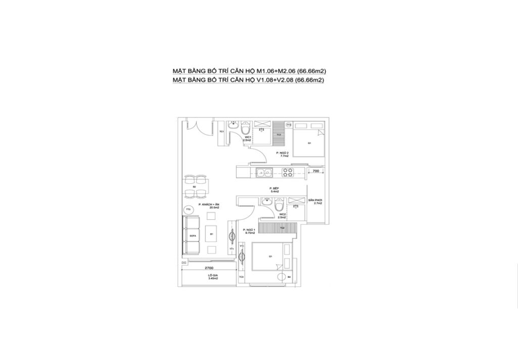 BLOCK M+V — CĂN HỘ M1.06+M2.06+CĂN HỘ V1.08+V2.08