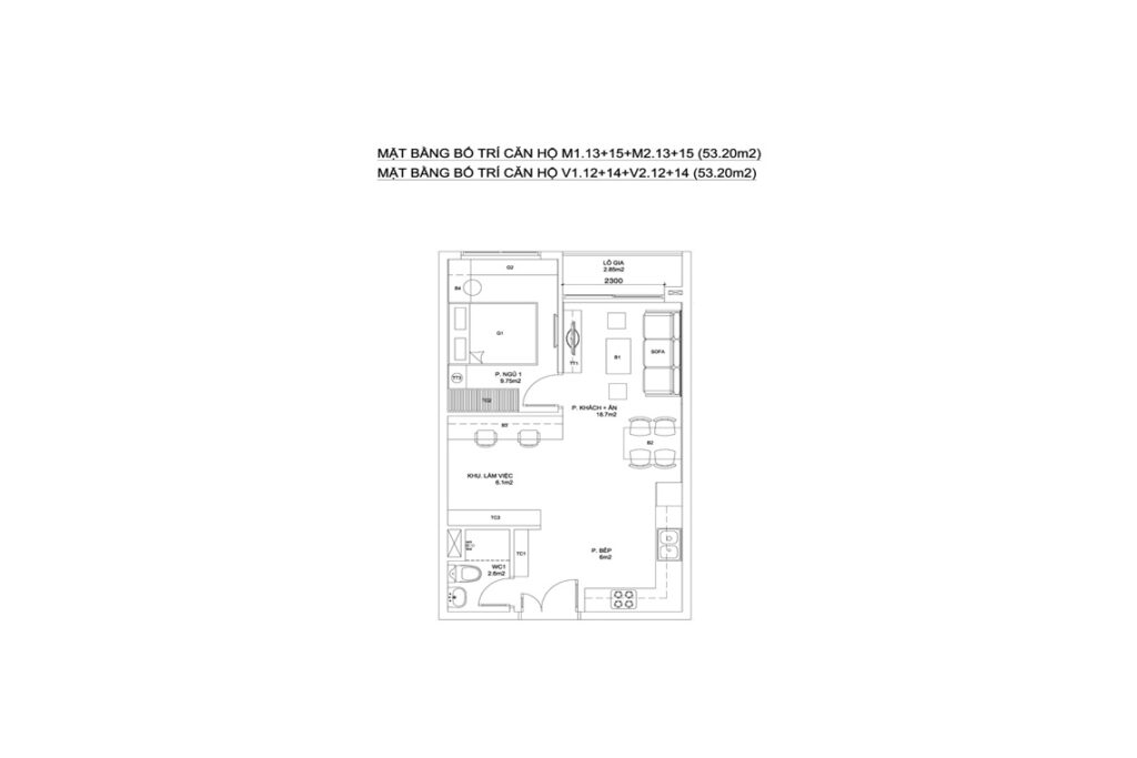 BLOCK M+V — CĂN HỘ M1.13+15+M2.13+14+CĂN HỘ V1.12+14+V2.12+14