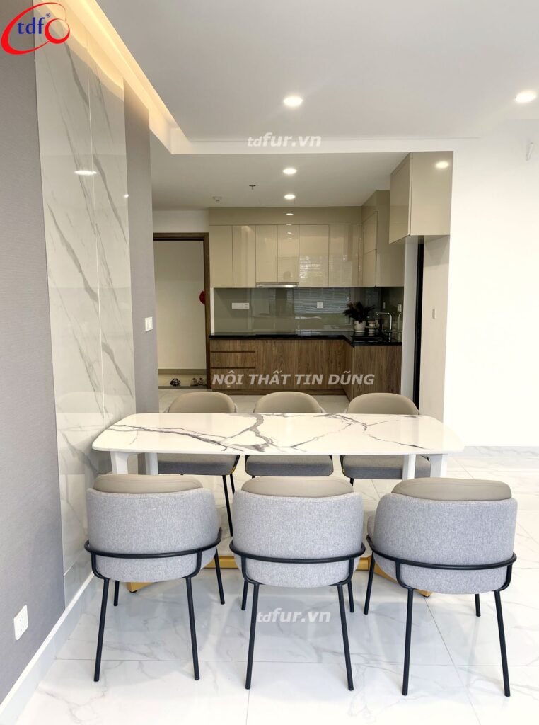 Diamond Alnata Plus – Đá vân trắng và gỗ ấm