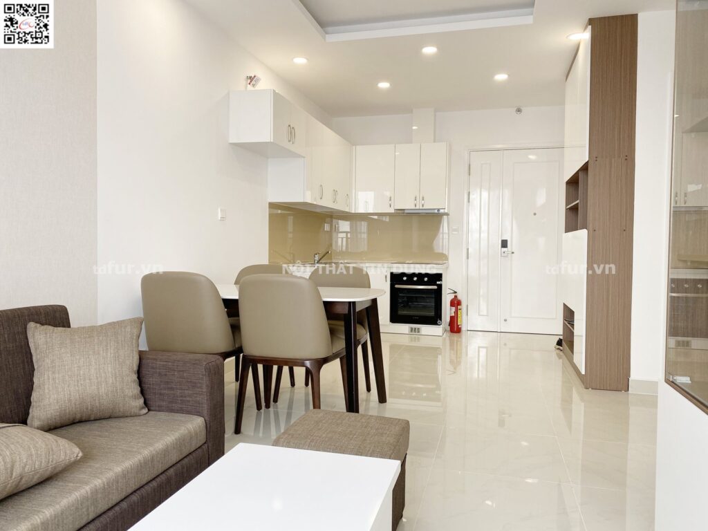 Saigon Mia – Trắng bóng phối gỗ óc chó