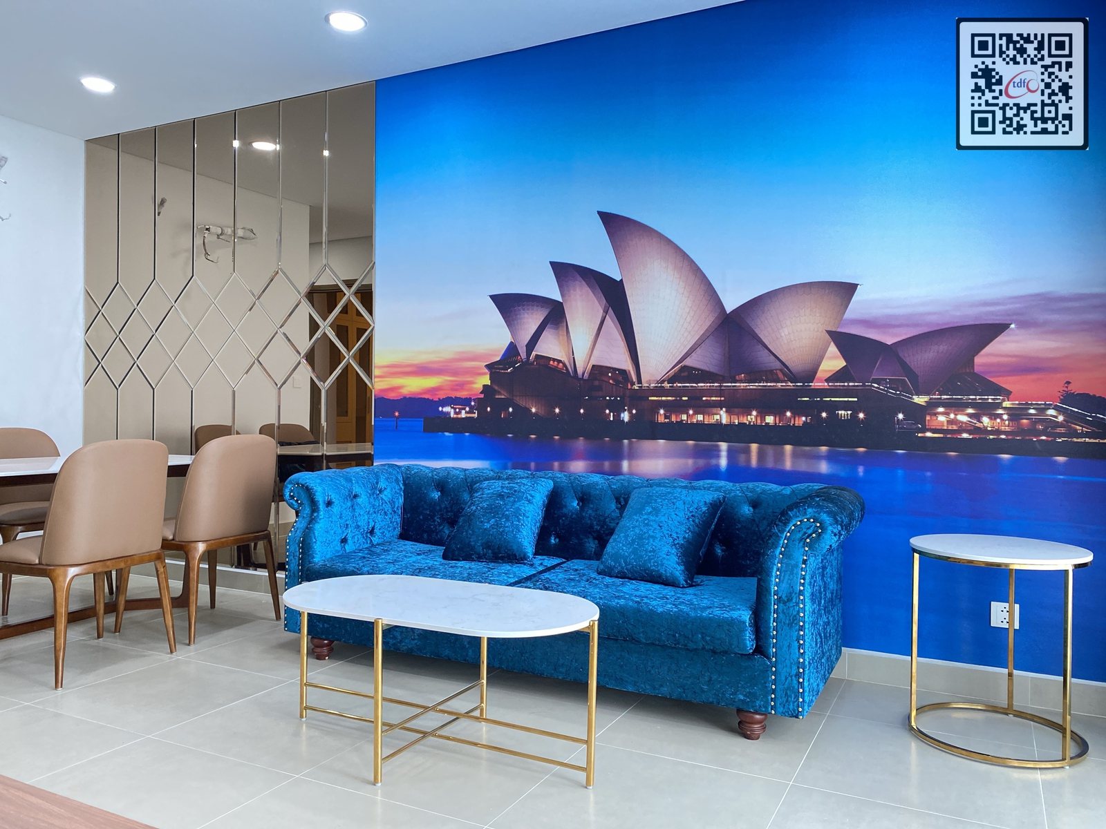 Sky89 – Sofa nhung xanh cổ điển