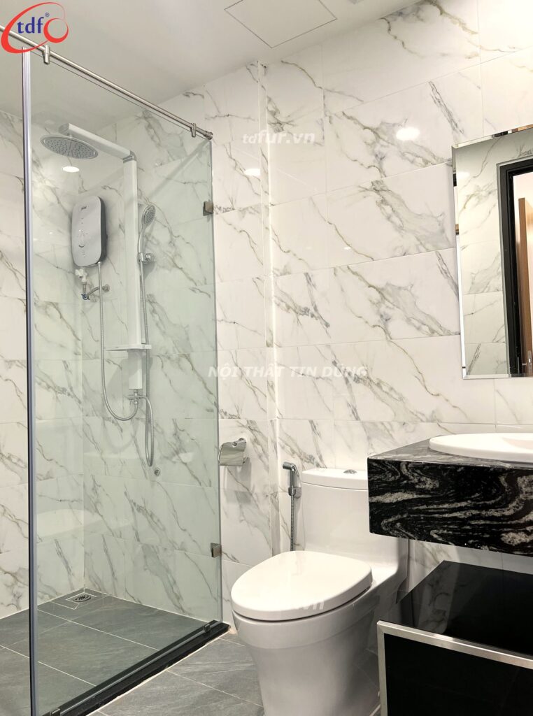 Vũng Tàu Centre Point – Trắng tinh và gỗ vân dọc