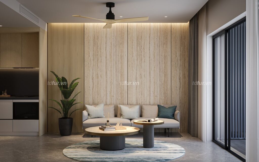 Phối cảnh nội thất căn 1 phòng ngủ BluMor