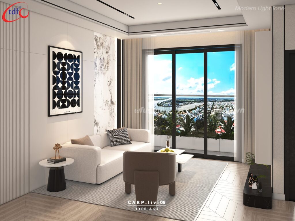 CĂN 2BR – HIỆN ĐẠI TONE SÁNG
