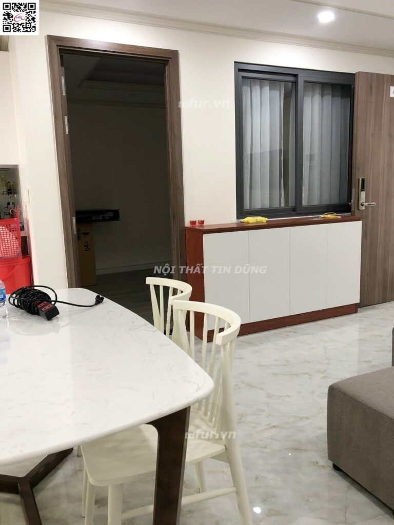 Homyland Riverside – Gỗ đỏ trầm và trần giật cấp